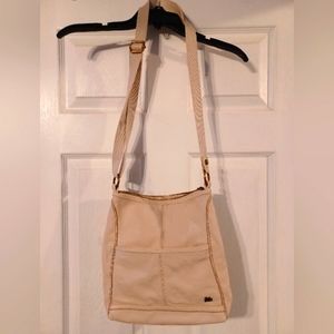The Sak Cream leather crossbody bag